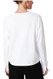 ATM Heavyweight Jersey Mixed Media Top in White on Sale