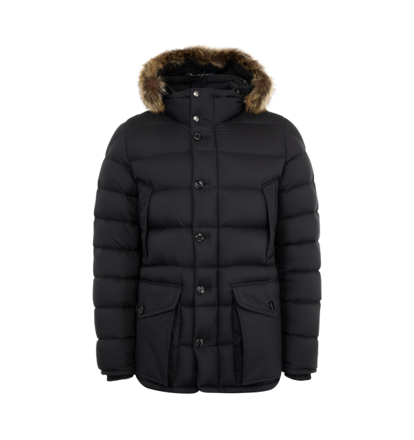 Clunye Hooded Mid-Length Down Jacket (Mens) For Sale