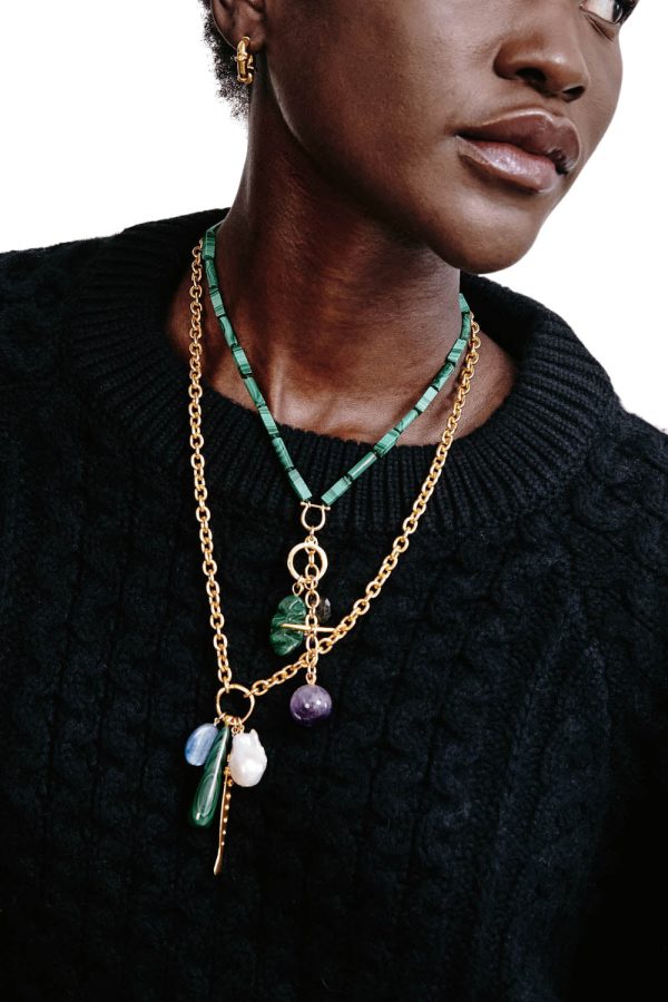 Chan Luu Harbor Necklace in Malachite Mix For Cheap