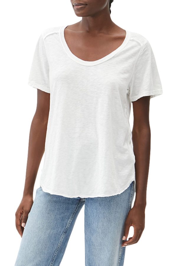 Michael Stars Lily Supima Cotton Scoop Neck Tee on Sale