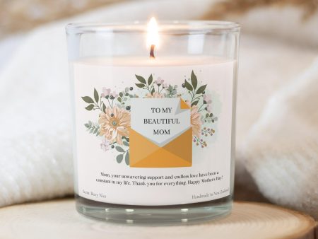 Personalised Letter to Mom Candle - Personalized Gifts For Discount