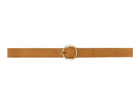 Frame Denim Circle Belt in Tan Suede Fashion