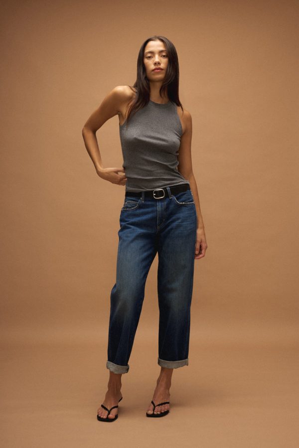 AMO Denim Valentina Relaxed Straight Jeans in Dreamboat Supply