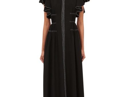 Ulla Johnson Anais Dress in Noir Discount