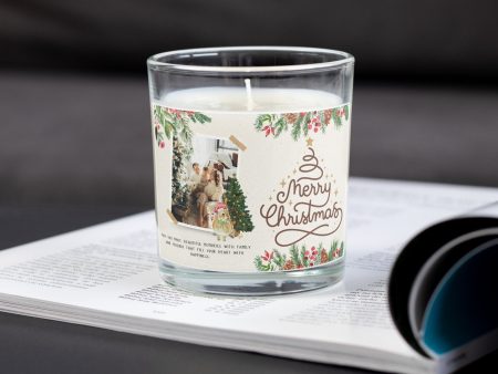 Christmas Tree Personalized Photo Christmas Candles Online now