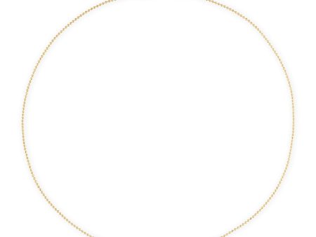 Alexa Leigh 1.5mm Gold Ball Chain Necklace Discount