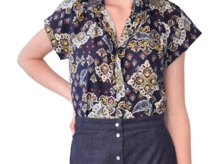 Never A Wallflower Vicki Button Down Top in Paisley Online