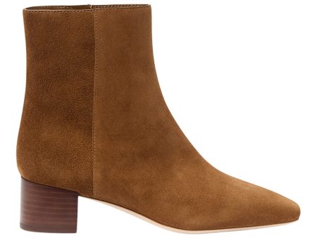 Loeffler Randall Ginny Ankle Boot in Cacao Suede on Sale