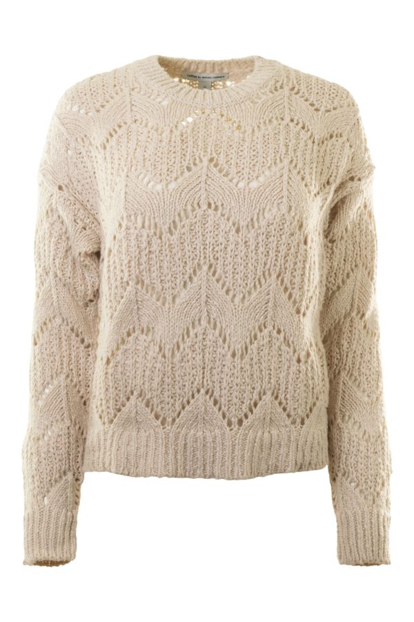 Autumn Cashmere Stitch Mix Crew Solid
 Sweater Discount