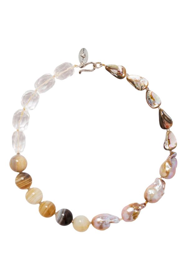 Chan Luu Maria Necklace in Natural Mix For Sale