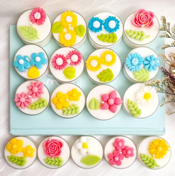 Flower Circle Tealights - Pack of 6 Online Hot Sale