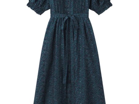 Trovata Birds of Paradis Camille Dress in Blue Ridge Ditsy Online now