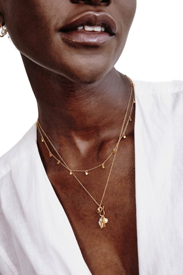 Chan Luu Reese Chain Necklace in Yellow Gold Discount