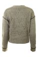 Autumn Cashmere Shaker V Neck Cardi w  Diamond
 in Pebble-Pepper Fashion