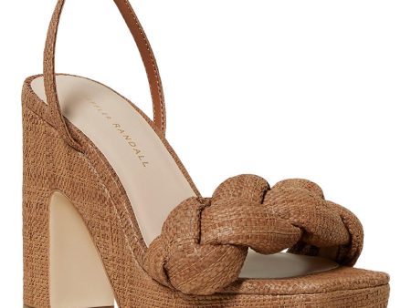 Loeffler Randall Fae Braided Platform Sandal in Brown Online Sale