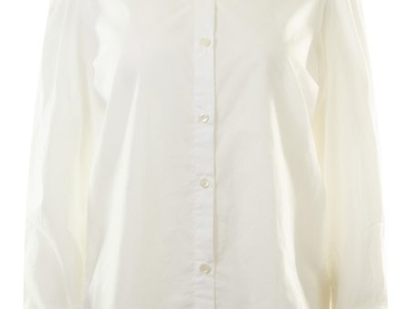 A Shirt Thing Peggy Blouse in White For Discount