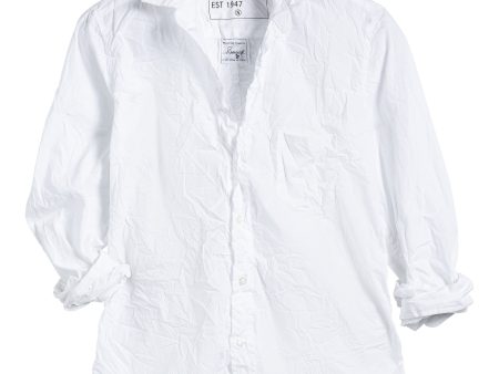 Frank & Eileen Barry Shirt in White Poplin Online now