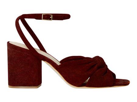 Loeffler Randall Fiamma Knotted Sandal in Sienna Hot on Sale