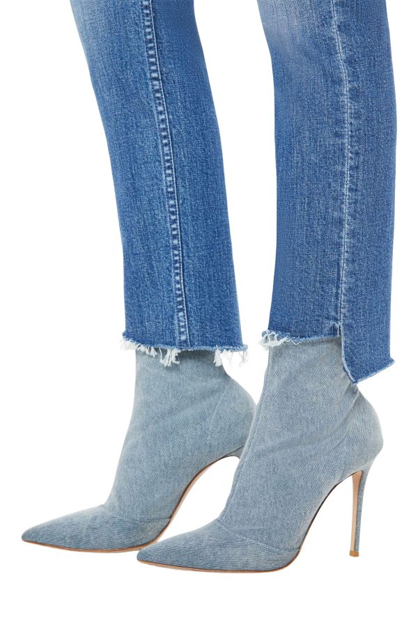 MOTHER Denim HIgh Waisted Rider Ankle Step Fray in Loafers and Lassos Online Sale