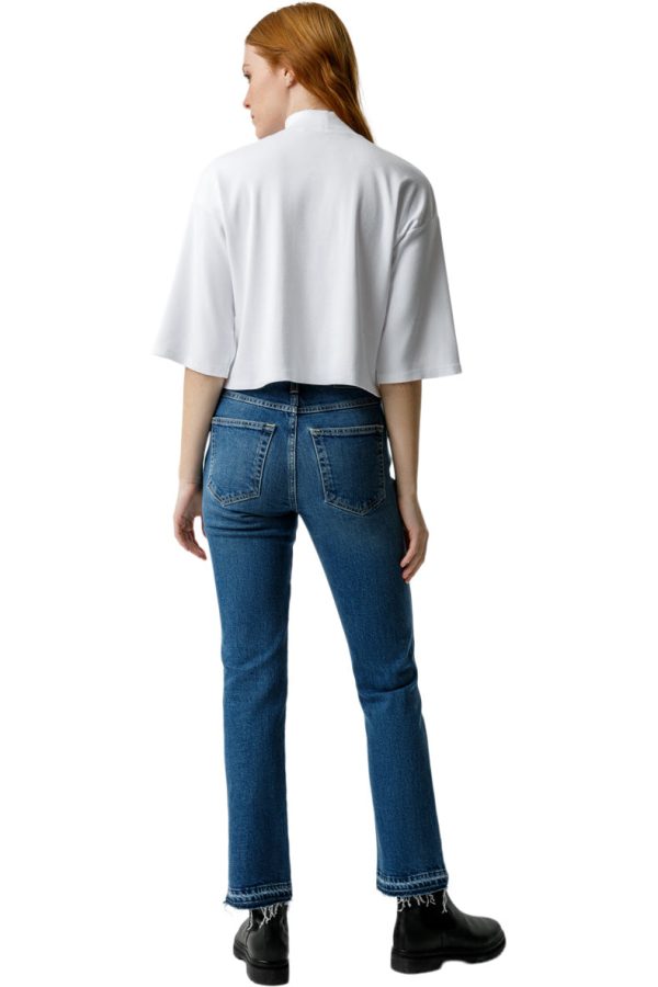 AMO Denim Bella Crop Jeans in Crush Fashion