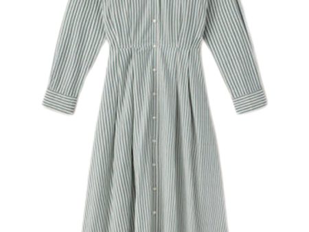 Trovata Birds of Paradis Emmelie Dress in Green Stripe Sale