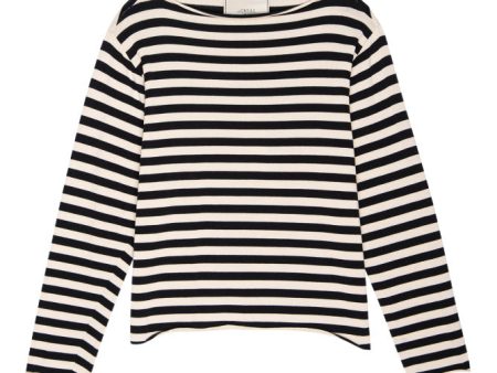 The Great Sailor Sweater in Black Stripe Fashion