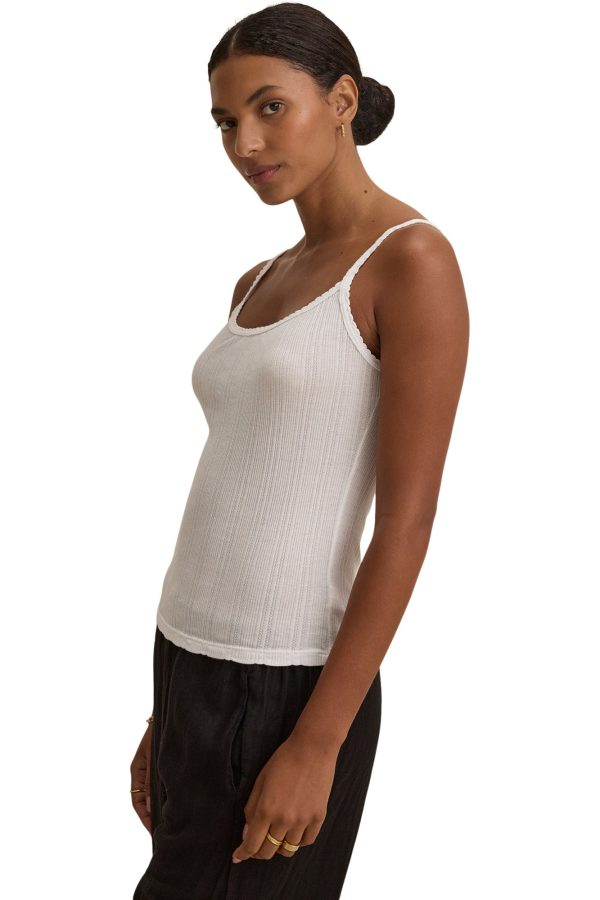 Velvet Iniku Camisole Tank in White For Cheap