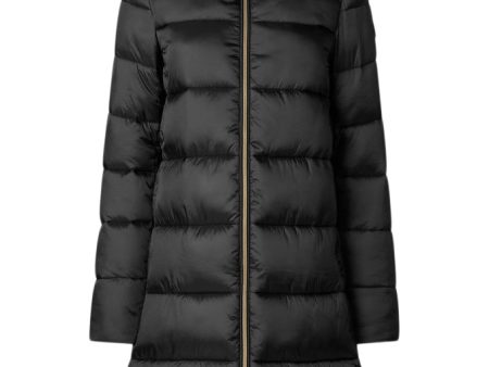 Save The Duck Lysa Hooded Puffer Jacket in Black Cheap