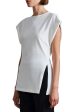 Apiece Apart Asymmetric Tunic Tee in Cream For Sale