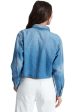 ASKK NY Cropped Denim Shirt in Muse Online Sale