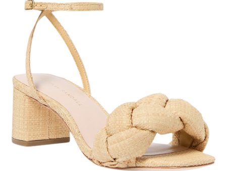 Loeffler Randall Avril Mid Heel Sandal in Natural Online Hot Sale