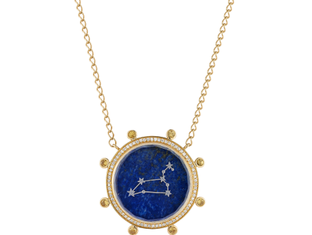 LEO ZODIAC NECKLACE - YELLOW SAPPHIRE For Discount