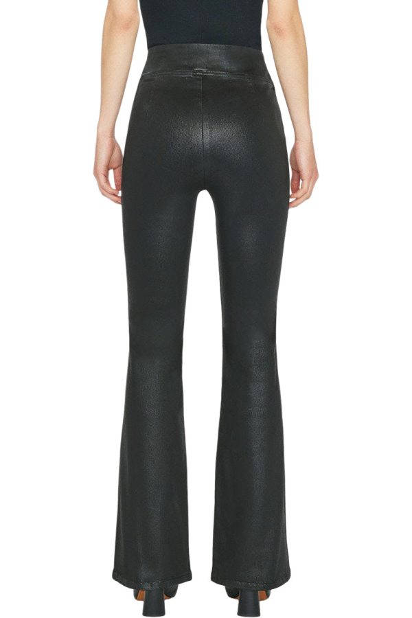 Frame Denim Jetset Flare in Noir Coated Online Hot Sale