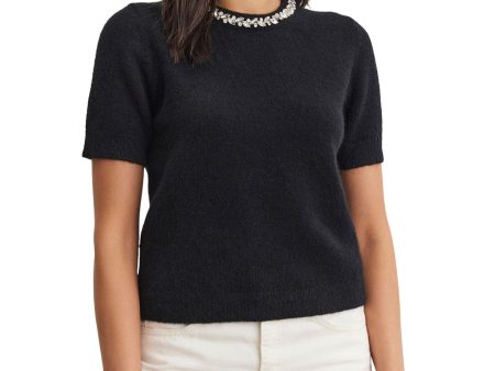 Velvet Layton Alpaca Embellished Sweater on Sale