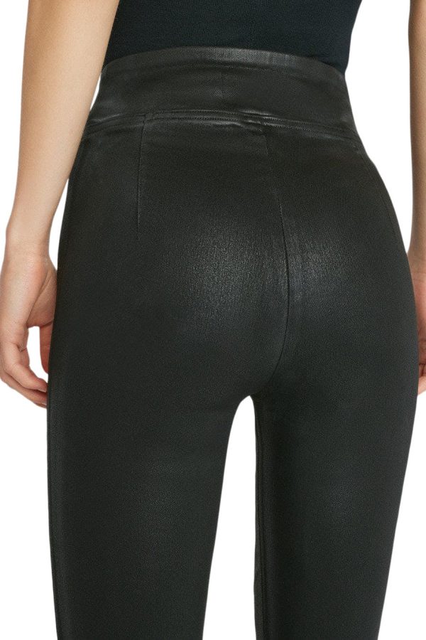 Frame Denim Jetset Flare in Noir Coated Online Hot Sale