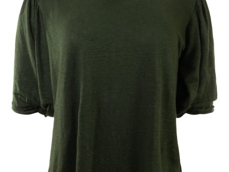 Velvet Dee Linen Knit Top in Marsh For Discount