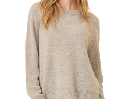 One Grey Day Sloane Cashmere Sweater in Heather Grey Discount