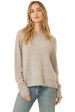 One Grey Day Sloane Cashmere Sweater in Heather Grey Discount