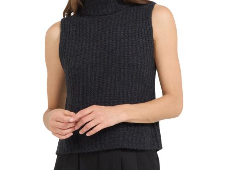 One Grey Day Polly Cashmere Vest in Charcoal Online