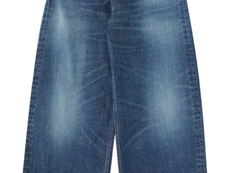 Moussy Denim Andalusia Super Wide Jeans in Blue Supply