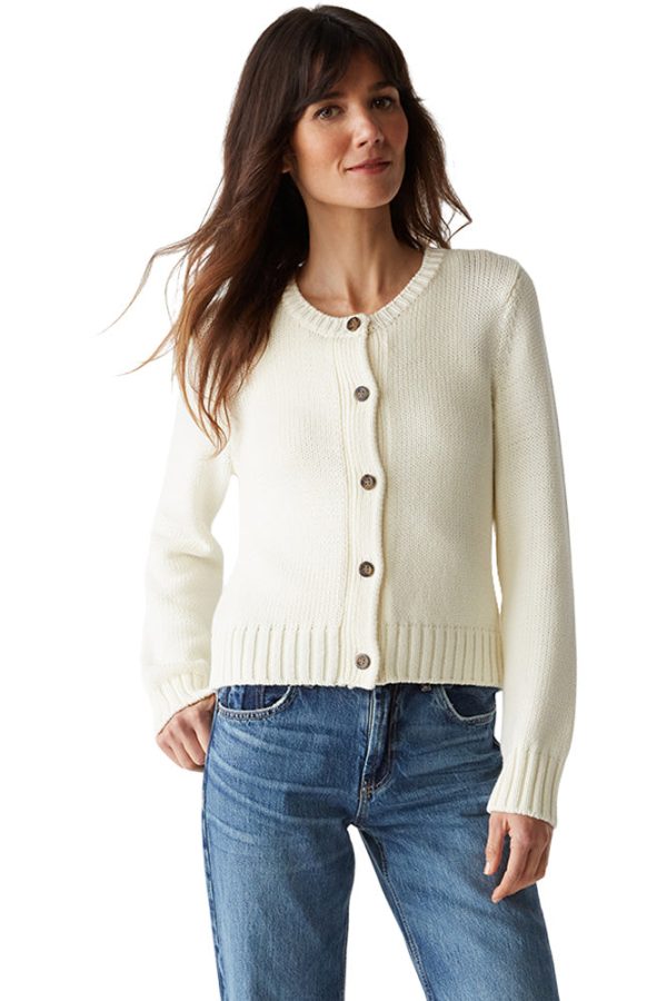 Michael Stars Willa Cardigan in Chalk Online Hot Sale