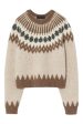 Nili Lotan Alena Sweater in Oatmeal Fairisle Online