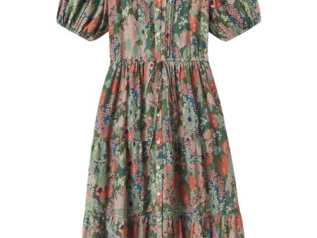 Trovata Birds of Paradis Hildie Dress in Tranquil Mist For Sale