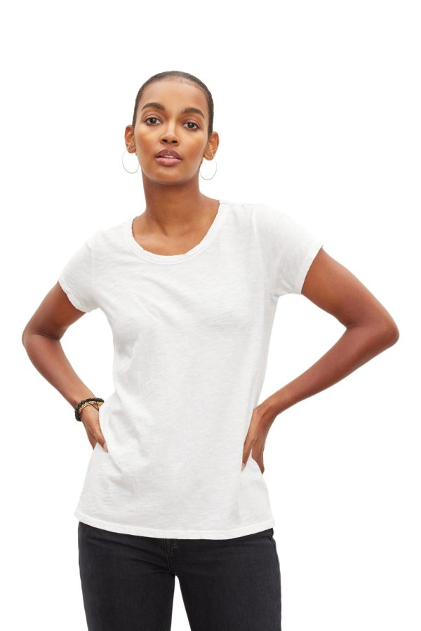 Velvet Tilly Cotton Slub Short Sleeve Crewneck T-shirt For Cheap