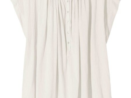 Nili Lotan Normandy Blouse in Ivory Sale