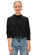 White & Warren Cashmere Air Spun Crewneck in Black For Cheap