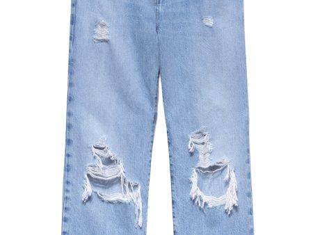 Frame Denim Le Jane Crop Raw After in Rossum 1 Year Destruct Online