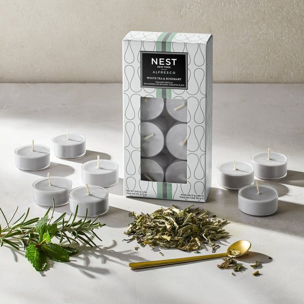 Nest Alfresco Tealight Refill in White Tea & Rosemary Online