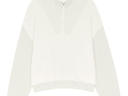 The Great Slouch Trail Sweatshirt in Washed White For Cheap