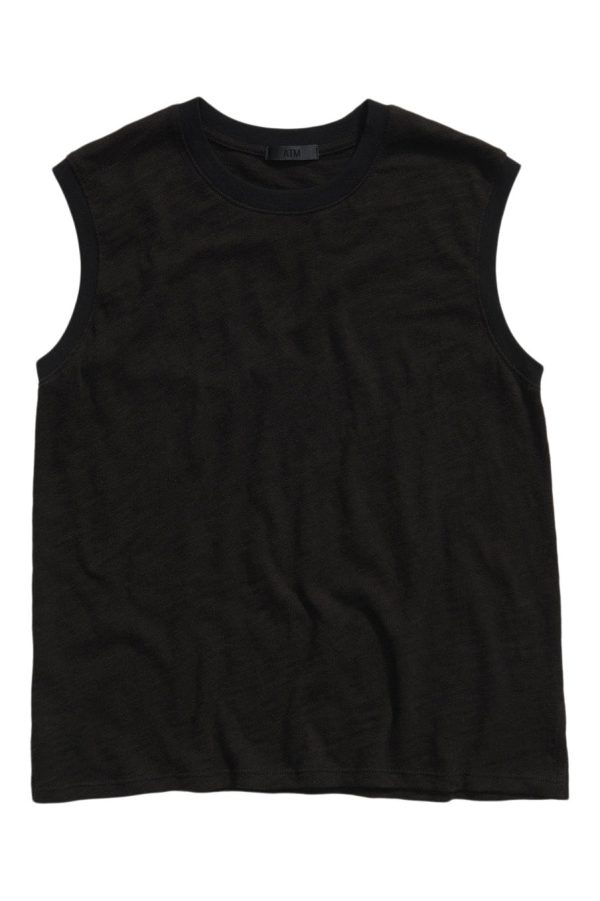 ATM Slub Jersey Sleeveless Schoolboy Tee Online